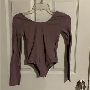 Forever 21 Lavender Body Suit with Open Back